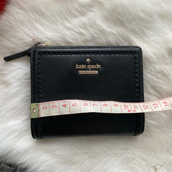 Kate Spade Black Leather Compact Wallet - Picture 6 of 7